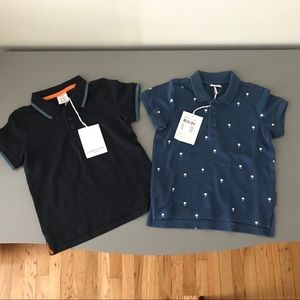 NWT Two Polarn O Pyret polo shirts 1.5 to 2 years